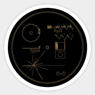 Voyager Golden Record Sticker